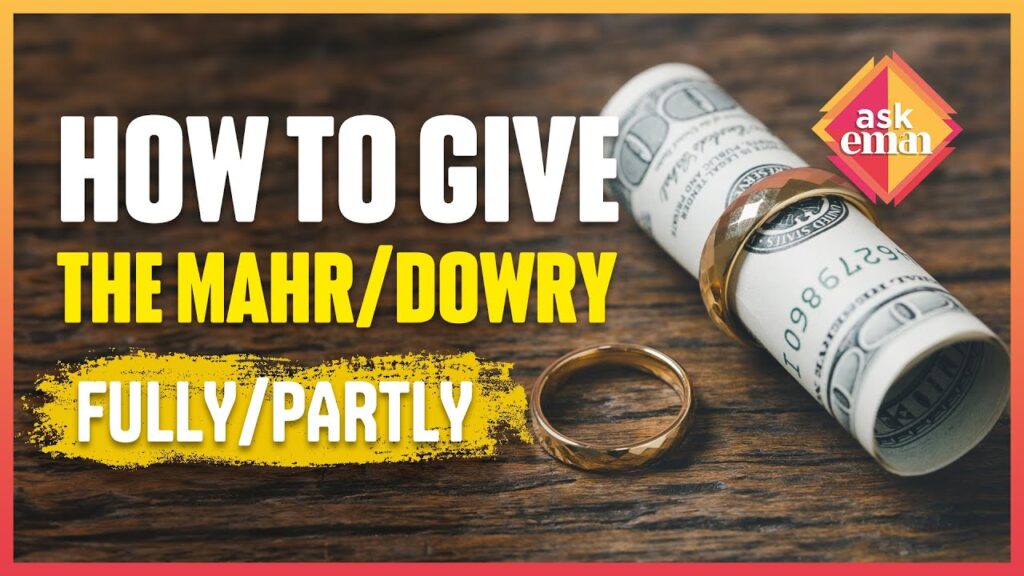 Should Dowry Be Given In Full, Or Can It Be Given In Parts?